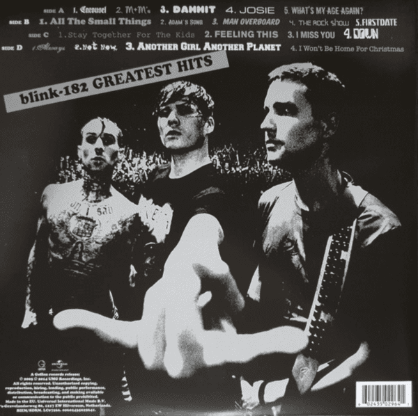 Blink-182 - Greatest Hits (back)