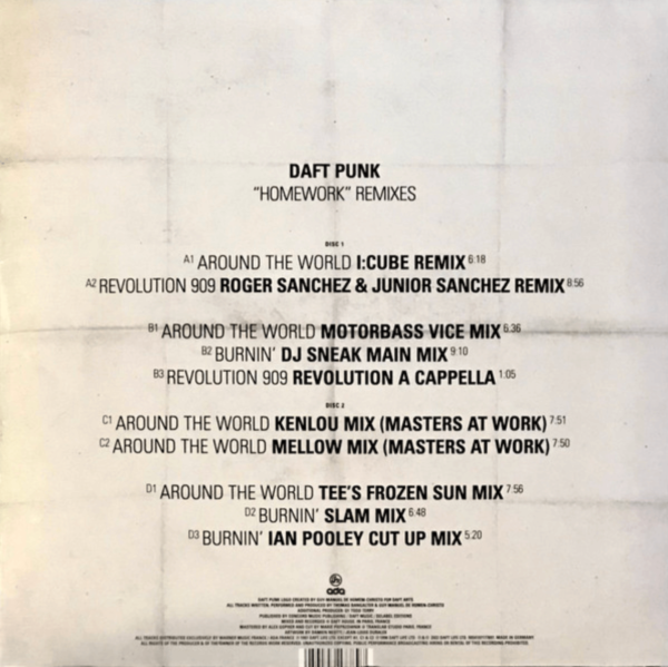 Daft Punk - Homework (Remixes) (back)
