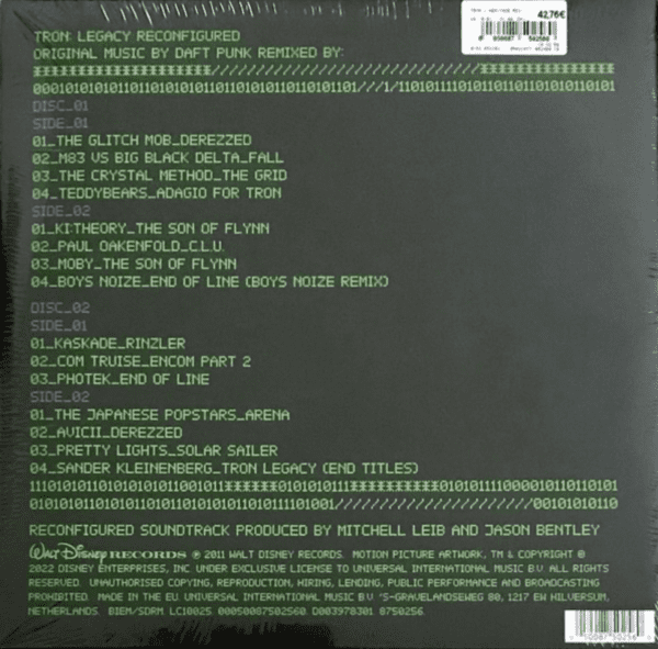 Daft Punk - TRON Legacy Reconfigured (back)