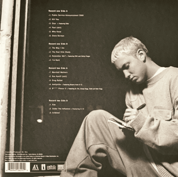 Eminem - The Marshall Mathers LP (back)