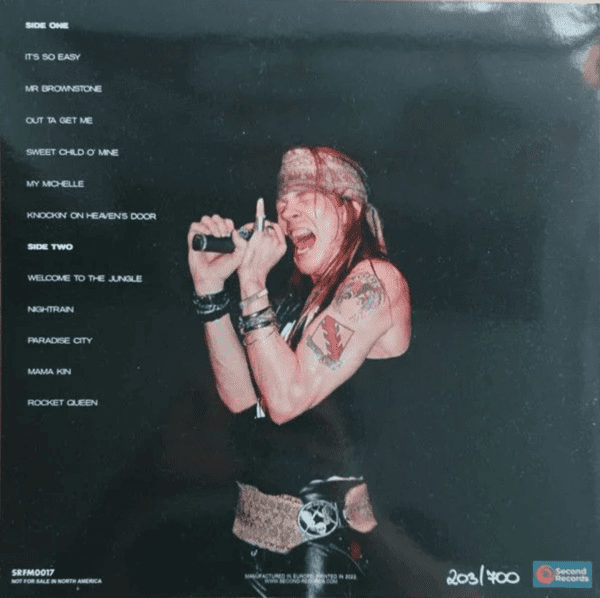 Guns N' Roses - Live (New York City 1988) (back)