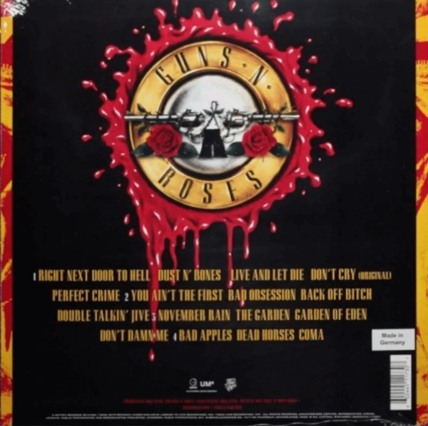 Guns N' Roses - Use Your Illusion I (back)