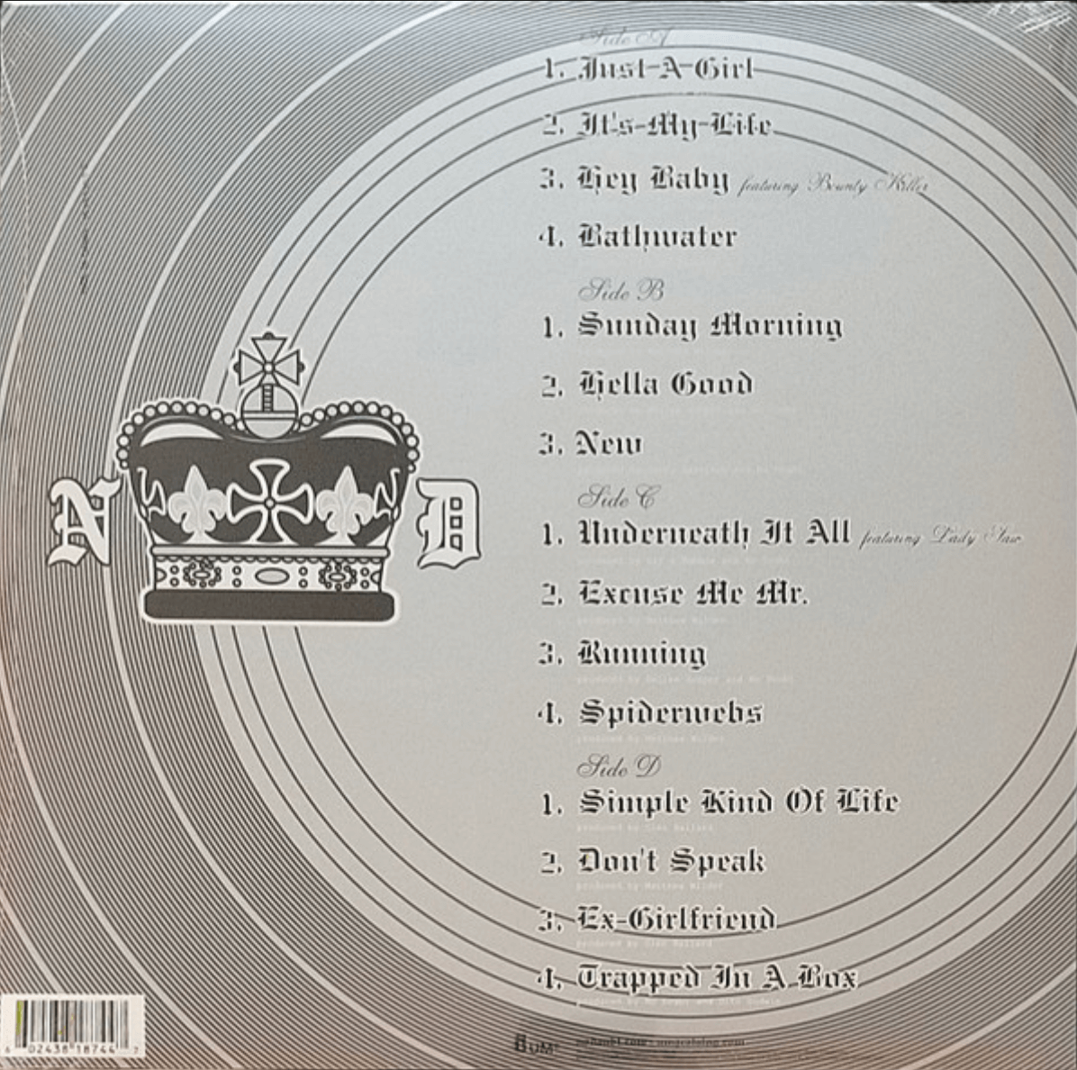 No Doubt - The Singles 1992-2003 (back)